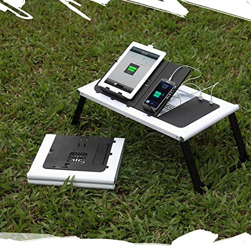 Jiffy Smart Table- Worlds First Smart Table with 10,000 Mah Power Bank, Perfect for Indoor and Outdoor and When Travelling
