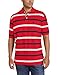 IZOD Men's Short Sleeve Stripe Oxford Pique Polo