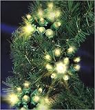 Review Everstar  / Set Of 100 Clear Ultra Burst Cluster Mini Christmas Lights Green Wire