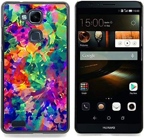 - Vibrant Colors Abstract 3D/ Hard Snap On Cell Phone Case Cover - Cao - For HUAWEI Ascend Mate 7