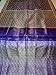Designer Brocade Zari Saree, Bollywood Purple Wedding Silk Sari Material