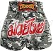 Thawat Army Grey Muay Thai Boxing Shorts, XXL