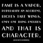 Fame Is A Vapor, Popularity An Accident - Horace Greeley Black and White Magnet
