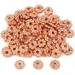 15 Grams Daisy Bali Spacer Beads Copper Plated 6mm