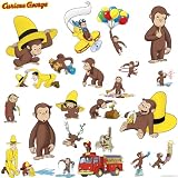RoomMates RMK1037SCS Curious George Peel and Stick Wall Decals