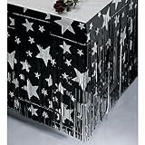 IMAGE OF Star Table Skirting Blue/silver Stars