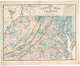 New county map of Virginia / published by O.N. Snow & Co. (Civil War Map Reprint: 36