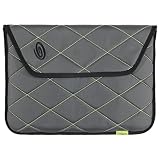 Timbuk2 E-Reader Plush Sleeve , Gunmetal/Lime-Aid, X-Small