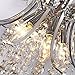 LightInTheBox® Modern Crystal Chandelier with 6 Lights, Pendant Modern Ceiling Light Fixture for Bedroom, Living Room