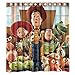 Custom the Toy Story 3 Waterproof Bathroom Shower Curtain Polyester Fabric Shower Curtain Size 66 X 72