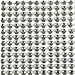 Wrapables Silver Crystal Diamond Sticker Adhesive Rhinestones, 1000 pieces