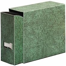Globe-Weis Fiberboard Document Storage Case, Letter Size, Green, (102GRE)