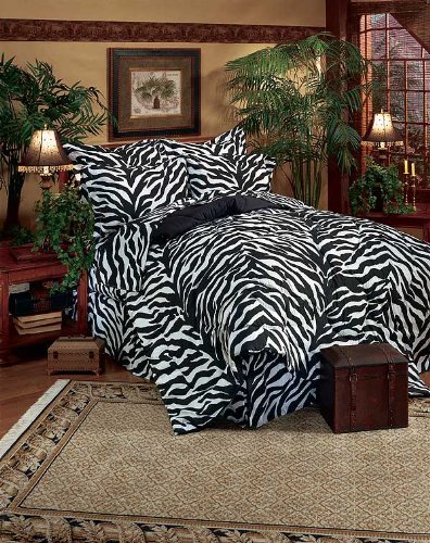 - Black & White Zebra Complete Bed Sets - Twin XL