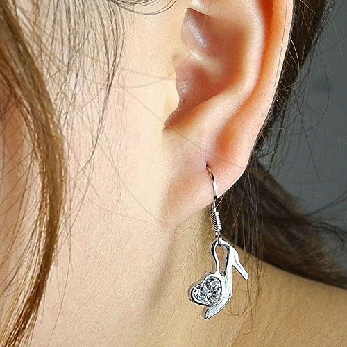 2 Pieces Earrings Ear Earring Supplies Hooks Stud Cuff Clip Punk XDH217 Shoe Heart