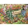 1000 Piece DeLuxe Jigsaw Puzzle Robin's Nest In Garden