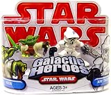 Star Wars 2009 Galactic Heroes 2-Pack Clone ARF Trooper and Yoda
