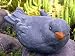 Steinfigur Tierfigur Amsel groß schiefergrau