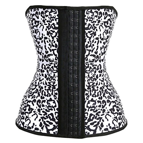 Mocofo Women's Classic 3 Hooks Latex Waist Trainer Shapewear Workout Waist Cincher