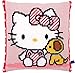 Vervaco Hello Kitty with Dog Pillow Cover Needlepoint Kit