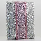 3D Swarovski Luxury Diamond AB Crystal Multi Color Strips Bling Case Cover for ipad 2 & the New ipad 3 (100% Handcrafted by BlingAngels)