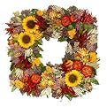 Herb Sunrise Square Wreath - 17"