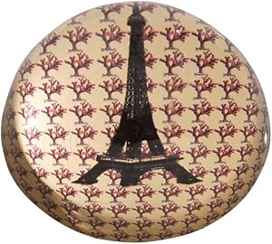 Eiffel Tower 3.75" Glass Domed Tree Paperweight