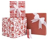 Gift Wrap Company Red, White And Wow Gift Wrap And Ribbon Assortment Kit