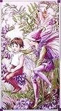 44'' Wide Michael Miller Magical Flower Fairies Panel Purple Fabric By The Panel