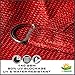 Windscreen4less® 12' x 12' x 12' Sun Shade Sail Canopy Rust Red -3rd Generation - Commercial Grade - 5 Years Warranty
