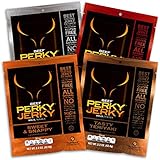 Perky Jerky Gluten Free Beef Jerky Variety Pack, 4 Count