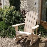 Adirondack Rocker in Natural Wood Kitchen & Housewares