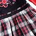 Novatx Winter Fall Fashion Layered Check Pattern Girls Dress H6081 Navy