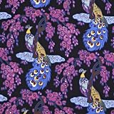 V&A Fabric - Peacock (Fuschia)
