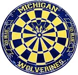 Michigan Wolverines Bristle Dartboard