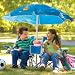 One Step Ahead Sun Smarties Kids Double Folding Chair with Umbrella