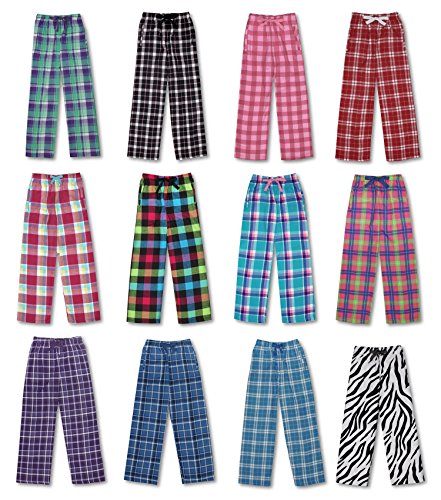Ultra Soft Girl's 100% Cotton Flannel Pants - Youth Sizing