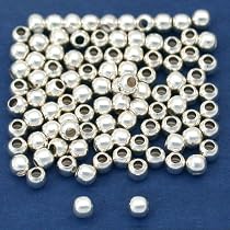 Sterling Silver Seamless Round Beads 2mm (100)