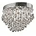 Elegant Lighting 2022F24C/RC Galaxy Collection 8-Light Flush Mount Royal Cut Crystals with Chrome Finish