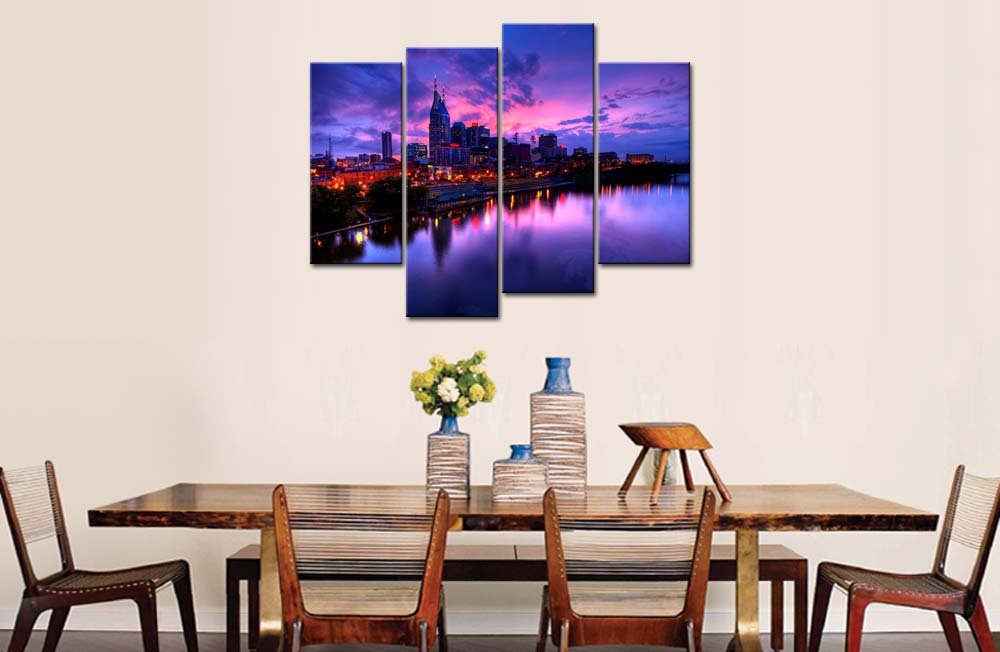Amazon.com: So Crazy Art® Purple 4 Piece Wall Art Painting ... Amazon.com: So Crazy Art® Purple 4 Piece Wall Art Painting ...