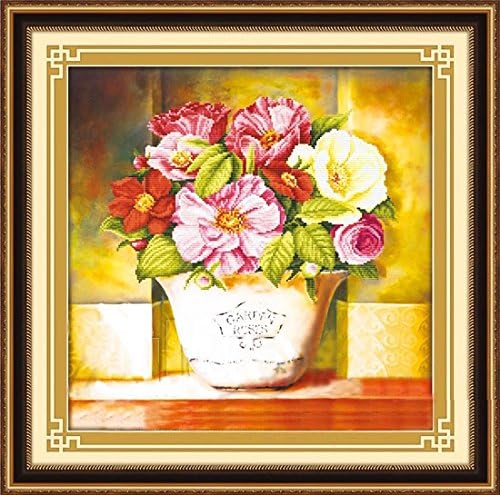 Happy DIY Gentle Flowery Flavour 3D Printed Cross Stitch Kit