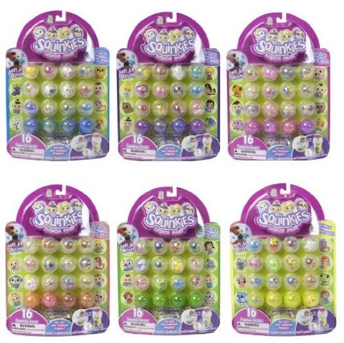 Squinkies Series 1 through 6 Bubble Packs 6 packs of 16 each