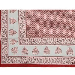 India Home D&eacute;cor Bed Sheet Cotton Block Print Twin Size