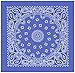 Mato & Hash Large Bandanas 27 x 27 | Versatile Biker Rags | Classic Paisley Bandana Pattern - 2PK Blue Jean CA4200
