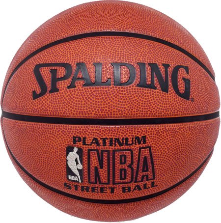 Spalding Basketball Official NBA Platinum Street Game Ball