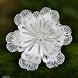 Brooch, 'Star Bloom' 3" W 1" L