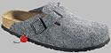 Birkenstock Clogs ''Boston'' aus Birko-Filz in hellgrau Gr&ouml;&szlig;e 44.0 mit normalem Fussbett