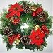 Luxury Small 12'' Traditional Christmas Wreath - Table Decoration