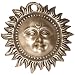 Sun Wall Sculpture Brass Collectibles Dia 6 inches