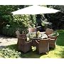 14pc MUSHROOM BROWN WICKER OUTDOOR RATTAN GARDEN FURNITURE CONSERVATORY FULL SET