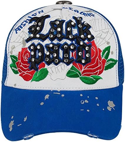 Lackpard Rhinestones on 3D Lackpard Mesh Back Caps